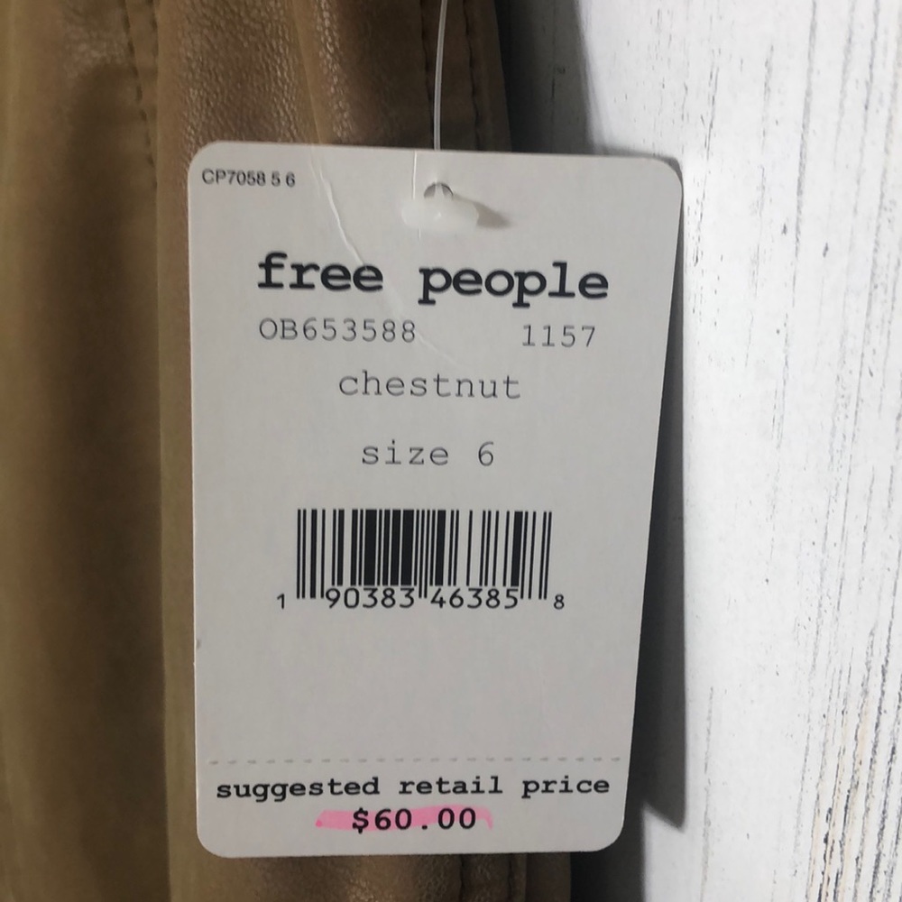 Free People Modern Femme Faux Leather Mini Skirt - Picture 6 of 8